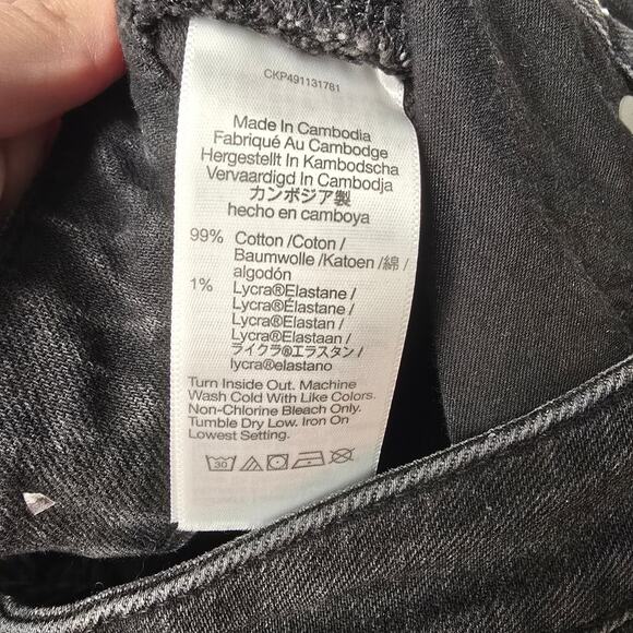 Women's Madewell "Curvy 90s Straight" Black Denim Jeans | Size 29 - Picture 9 of 9